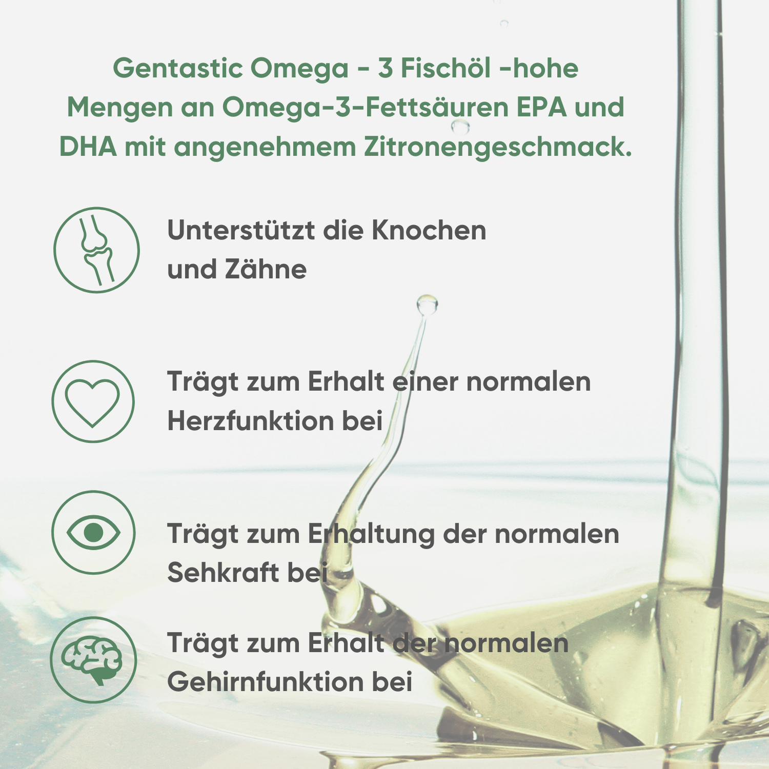 Gentastic Omega-3 Fischöl Flüssig