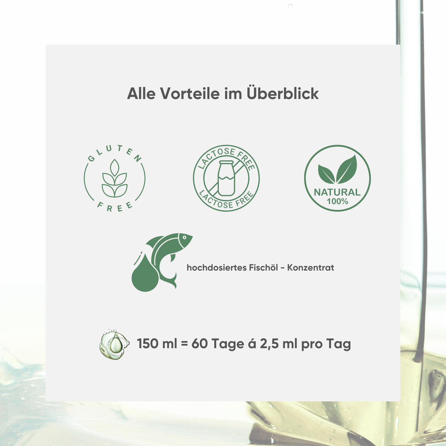 GENTASTIC Omega-3 Öl 6 Monatsvorrat