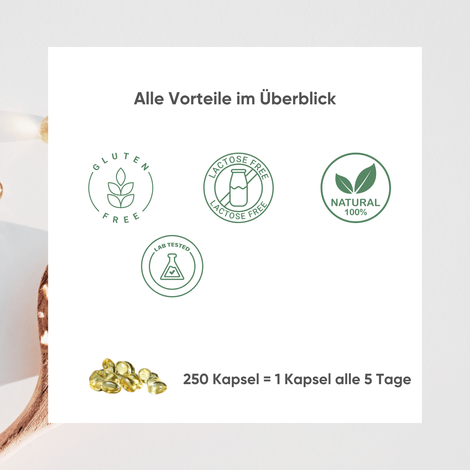 GENTASTIC Vitamin D Kapsel 5000 i.U
