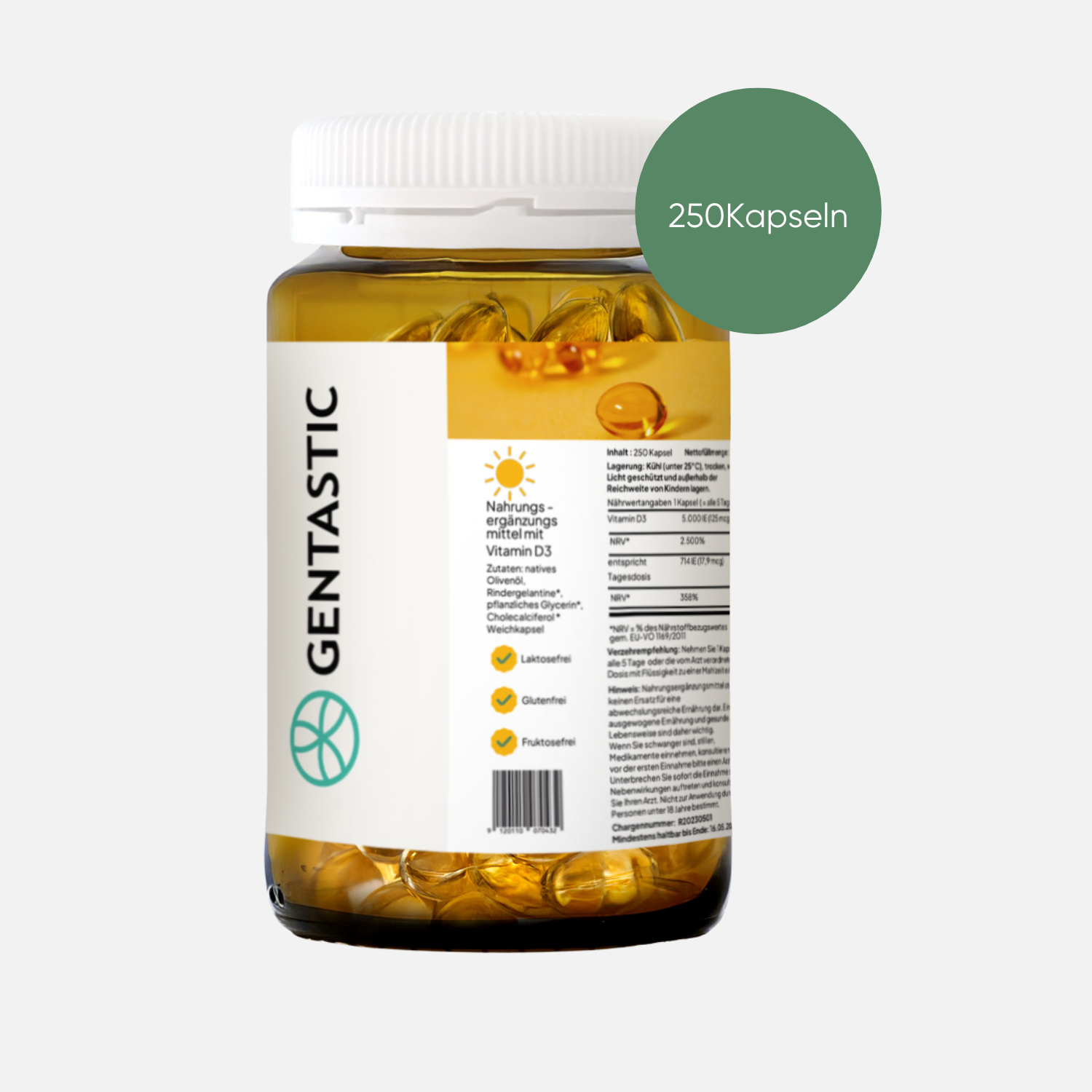GENTASTIC Vitamin D Kapsel 5000 i.U